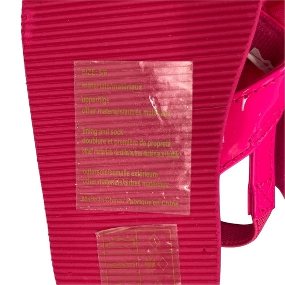 NWT Gymboree Pink Yellow Floral Thong Slingback Sandals Size 5/6 Girl's - Picture 2 of 7